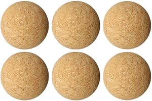 chlius 6 PCS / 12 PCS Rechange Foosball 36 MM Ballons Rechange en Liège pour Baby-Foot, Accessoires Football Table, Très Tranquille