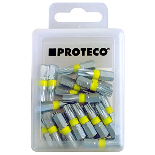 Proteco-Werkzeug 25 St Profi Bit Bits Bitsatz TX10 Torx 10 C6 3 x 25 mm