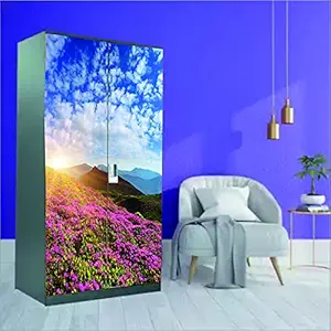 Decor Production Self Adhesive Wallpaper Wall Sticker for Almirah/Wardrobe(Design no. almirah-wallpaper-pt15-4)