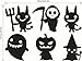 Produktbild Ghost Halloween Wand Aufkleber Ghost Festival Cute Kürbis Kunst Decals Hexe Kunst Wandgemälde Wechselmedien Wasserdicht Tür Fenster Startseite Dekoration , 3 set , 42*52cm
