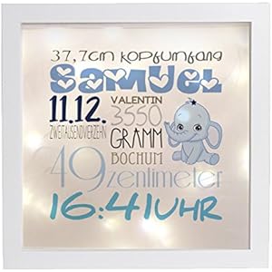 Leuchtrahmen Nachtlicht Wandlicht Lightbox Samuel