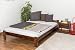 Produktbild Futonbett / Massivholzbett Kiefer Massivholz Farbe nuss A8, inkl. Lattenrost - Abmessung 140 x 200 cm