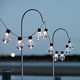 Guirlande Lumineuse Guinguette Solaire avec 10 Boules LED Multicolores par Lights4fun
