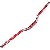FIFTY-FIFTY Mountain Bike Riser Handlebar, Aluminum Alloy MTB Handlebar, 31.8mm Diameter, 780mm Wide Bicycle Bar (Red, 35mm R