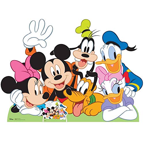 Star Cutouts Ltd Disney, sagoma di Topolino e Amici, in Cartone, Multicolore, 99 x 137 x 99 cm