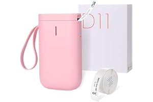 GuKKK D11 Impresora de Etiquetas Bluetooth, Máquina Etiquetadora, Autoadhesivas Térmicas Maquina de Etiquetas, Label Maker Compatible con Android y Sistema iOS, para la Escuela de la Oficina en Casa