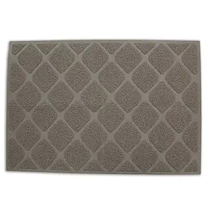 Petmate Grid Litter Catcher Mat, X-Large, Stone