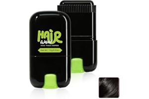 XPEX 1 Pezzo Ritocco Ricrescita Capelli,Stick Monouso per Colorazione Capelli, 2 in 1 con Pettine, Strumento per Coprire i Capelli Bianchi,Unisex (01# Nero)