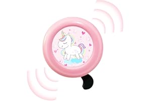 Lonimia Timbre de bicicleta para niños, niñas, timbre, bicicleta, mini timbre, bicicleta de montaña para bicicleta de carretera, bicicleta de montaña y scooter (unicornio)