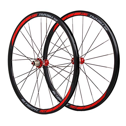 ZNND 700C Carbono Bicicleta Ruedas, Doble Pared V-Brake Ultra-Ligeras 24 Agujeros Pared MTB Rim para 8/9/10/11Velocidad (Color : A, Tamaño : 26inch)