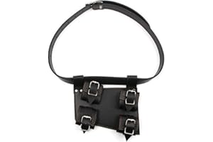 BLESSUME Sword Holster with Belt Medieval Black Rapier Cross Lacing Frog Holder Belt for 2 Swords