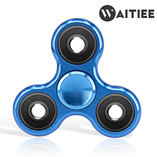 Waitiee Tri Fidget Spinner Hand spinner mental Toy Stress Reducer - Perfect For ADD, ADHD, Anxiety, and Autism Adult Funny Anti Stress Toys (blue) Waitiee Tri Fidget Spinner Hand spinner mental Toy Stress Reducer - Perfect For ADD, ADHD, Anxiety, and Autism Adult Funny Anti Stress Toys (blue)