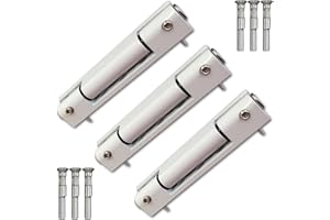 GB DIY Store 3 x Avocet WMS uPVC Door Butt Hinge 115mm Double Glazing Pack of 3 Flat White Classic Metal Hinges