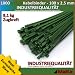 Produktbild 1000 Stk Kabelbinder grün 100 x 2,5 mm EUROPA-/ INDUSTRIEQUALITÄT