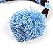 AccessoryStation® Fashion Unisex New-born Boy Girl Cute Colourful Stripes Crochet Knitted Photography Baby Hat with Long Braid(Blue&Brown)