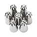 Produktbild FOXAS® Russische Blumen Spritztüllen Vereisung Rohrdüsen Garniertülle Tüllen Torte/Kuchendekoration Tortenspritze Edelstahl Icing Piping Nozzles Cake Decoration Tips DIY Tool 7er Set (B)