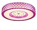 Produktbild Schlafzimmerlampe Pink Modern Mädchen Girl Schlafzimmer Mosaik Rund Smd Led Damen Deckenleuchte Decken Lampe Deckenlampe Leuchten Für Kinder Jugendlampe Kinderleuchten Das Kinderzimmer Acryl 50Cm 36W (Rosa Farbwechsel)