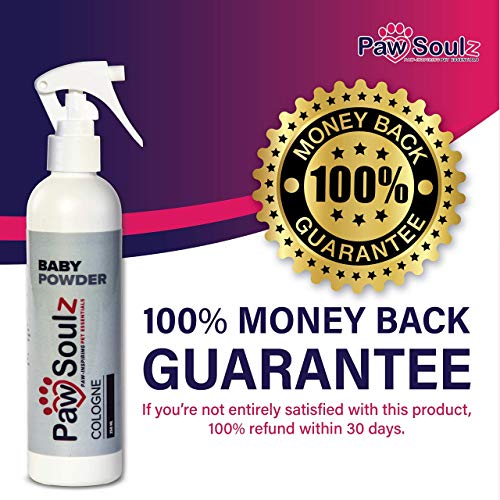 Paw Soulz Premium Dog Cologne Baby Powder Long Lasting Dog Deodoriser