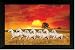 SAF Seven running horses || vastu painting for home and office.|| running horses painting || 7 horses painting || seven horses || vastu (35 x 50 x 3 cms framed painting)… RS.370.00