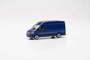 herpa Model samochodu VW Crafter furgon wysoki dach, miniatura w skali 1:87, przedmiot kolekcjonerski, wyprodukowano w Niemczech, model z tworzywa sztucznego