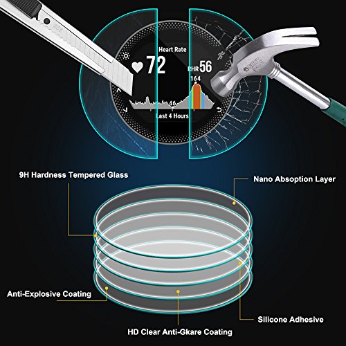 Reloj Inteligente Protector de Pantalla para Garmin Forerunner 235 225 Smart Watch AFUNTA Vidrio templado de Cine Anti-rasgu  os Alta definici  n Proteger