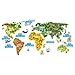 MAP of the WORLD – LARGE - Wall sticker – Wall Art – For Children, Kids, bedroom, Kitchen, Office, Playroom – High Quality Vinyl hand printed