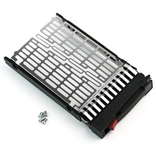 Foxnovo 2,5-Zoll SATA HDD Caddy Festplatteneinschub für HP Proliant DL380 DL360 G6 DL360 DL580 DL585 DL785 G5 BL20p DL380 DL580 ML570 G4 DL385 G5p DL360 G4p (schwarz) - 5