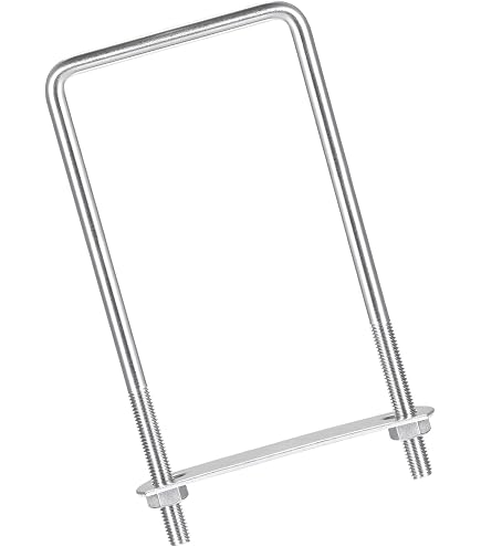 U-boulon Carré 62mm De Largeur Interne, Longueur 160mm, Filetage M8 Avec écrous - Pack Uxcell