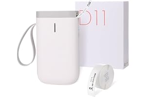 GuKKK D11 Impresora de Etiquetas Bluetooth, Máquina Etiquetadora, Autoadhesivas Térmicas Maquina de Etiquetas, Label Maker Compatible con Android y Sistema iOS, para la Escuela de la Oficina en Casa