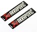 Produktbild sprigy (TM) 2 x Universal 60 x 14 mm für Akrapovic Scarico Emblem Logo Aufkleber Badge Aufkleber Auto Motorrad Epoxy