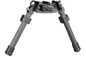 BRAVOVSKI Schwenkbares Zweibein aus Kohlefaser, höhenverstellbar für die Langstreckenjagd und Schießen für Picatinny-Schiene
