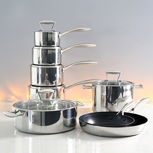 ProCook Elite Tri-Ply Induction Cookware Set 8 Piece + FREE Spiralizer!