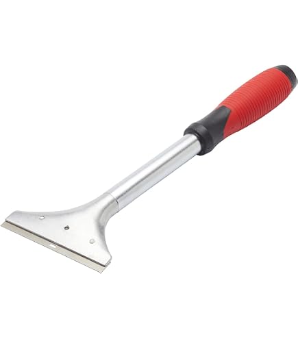 Faithfull Heavy-Duty Long Handle Scraper - 6in Blade, 24in Length, For Removing Wallpaper & Tiles