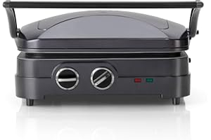 Cuisinart Griddle & Grill | Tostadora de sandwiches, panini press, plancha eléctrica | Placas antiadherentes extraíbles | Apto para lavavajillas | Grill saludable, menos aceite | Azul