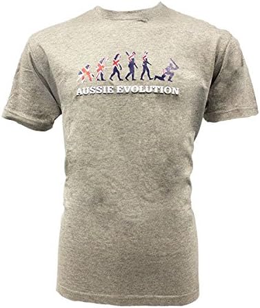 Sports Graphics Australia Aussie Evolution T-Shirt - Mens - Grey - Large