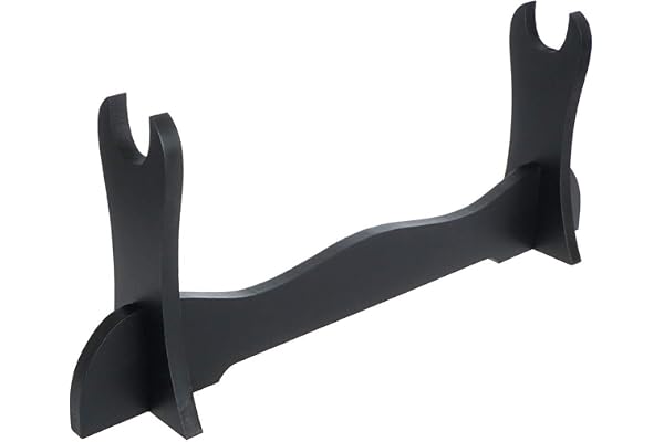 CoolChange Support d'épée en Bois pour Katana | Présentoir décoratif pour 1, 2 ou 3 épées | Couleur: Noir