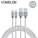 Produktbild iPhone Ladekabel Lightning Kabel, [10FT-2Pack] Nylon geflochten iPhone USB Synchron- und Schnellkabel Datenkabel Kompatibel mit iPhone 7/7 Plus/6S/6 Plus, SE/5S/5, iPad, iPod Nano 7-[Grau + Weiß]