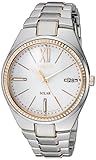Seiko Women's SNE878 RECRAFT Solar Analog Display Japanese Quartz Two Tone Watch