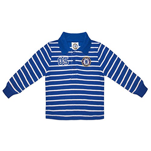 Chelsea FC Official Football Gift Baby Boys Long Sleeved Polo Shirt 3-6 Months
