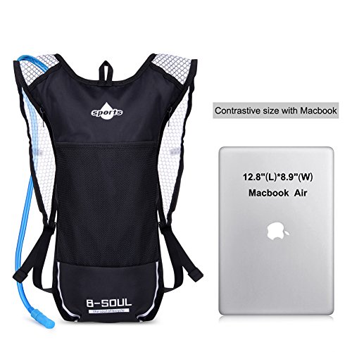 Vbiger Wasserdicht Sport Trinkrucksack mit 2/3L Wasser Blasen Wasser Behälter - 9