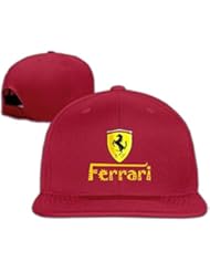 yhsuk Ferrari Team Unisex Fashion Cool Adjustable Snapback Gorra de béisbol tiene One Size Red