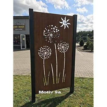 Amazon.de: Zen Man Edelrost Garten Sichtschutz aus Metall Rost