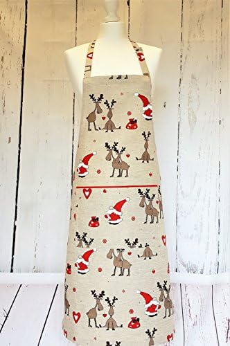 Handmade Santa's Little Helpers Christmas Apron. Perfect Xmas Gift. Size S to XXL.