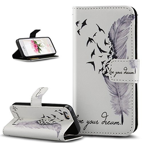 FR Acheter Coque iPhone SE,Coque iPhone 5S,Coque iPhone 5, Etui iPhone SE 5S 5, ikasus® Coque iPhone SE 5S 5 Bookstyle Étui Housse en Cuir Case, Coloré Lettres Relief Etui Housse Cuir PU Portefeuille Folio Flip Case Cover Wallet Coque Protection Étui avec Flex Soft Silicone TPU et Fonction Support Fermeture Aimantée Carte de crédit Logement Poches Case Coque Housse Étui pour Apple iPhone SE 2016  &  iPhone 5S 5 