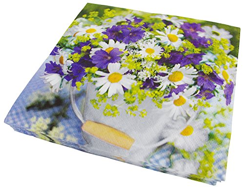 Preisvergleich Produktbild Motivserviette 33x33cm Blumenstrauss