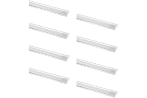 PAPASBOX 8 PCS 10W LED Tubo de Luz, 1200LM 30CM Lámpara LED de Techo, Blanco Cálido 3000K 130°Ángulo Luz de Lámpara LED Tubo para Sala de Estar, Baño, Cocina, Garaje, Oficina, Almacén