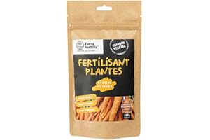 Terra Fertilis - Fertilisant Plantes spécial Potager - à base de Biochar Mycorhizé - Stimule la production et améliore la résistance des légumes - Réduit les besoins en arrosage et en engrais - 100 g