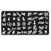 Nail painting - SODIAL (R) rubber stamp Kit Stamping Nail DIY Nail Art Image Raclette Nail Scraper Tool kit