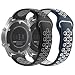 Produktbild MoKo Armband Kompatibel für Samsung Gear S3 Frontier/S3 Classic/Galaxy Watch 46mm, [2-Pack] Silikon Atmungsaktiv Replacement Uhrenarmband Sportarmband Band Erstatzband mit Schließe - Multi Color A