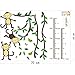 Nausty Cartoon Monkey Animals Wall Decals Sticker for Kid's Fun